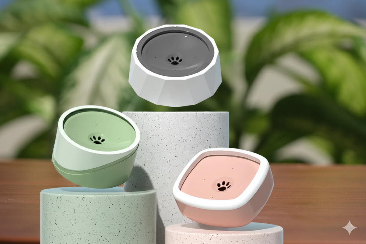 Spill-Proof Floating Water Bowl
